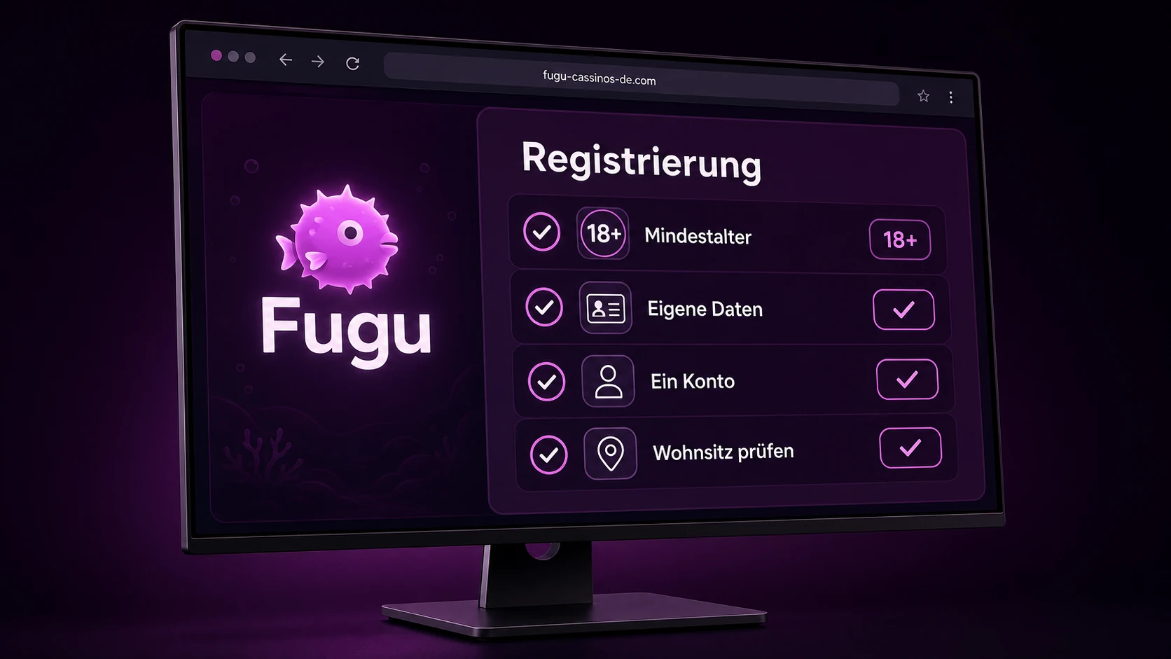 Wichtige Regeln bei der Registrierung